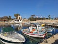 The Xylotymbou fishing port in Cyprus Republic