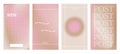 Y2k Aesthetic abstract nude gradient background with beige, pink, pastel, soft blurred pattern. Poster for social media Royalty Free Stock Photo