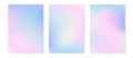 Y2k aesthetic holographic gradient background. Blue and pink mesh texture. Pearlescent color vector poster. Holo blur Royalty Free Stock Photo