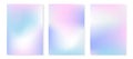 Y2k aesthetic holographic gradient background. Pearlescent color vector poster. Holo blur wallpaper. Abstract iridescent Royalty Free Stock Photo