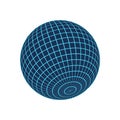 Y2k 3d Wireframe Ball Royalty Free Stock Photo