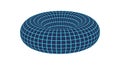Y2k 3d Wireframe Torus