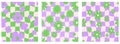 Y2k flower pattern. Groovy checkerboard with daisy. Seamless wavy floral backgrounds. Abstract vintage aesthetic funky