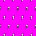 Y2k glamour pink seamless pattern. Backgrounds in trendy 2000s emo girl kawaii style. Lightning. 90s, 00s aesthetic. Royalty Free Stock Photo