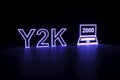 Y2K neon concept self illumination background