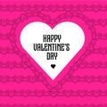 Y2k Valentine's day greeting card in emo style with gothic text and heart made of chains. Retro 90s psychedelic love Royalty Free Stock Photo