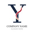 Y Letter Logo Template vector icon design Royalty Free Stock Photo