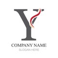 Y Letter Logo Template vector icon design Royalty Free Stock Photo