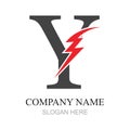 Y Letter Logo Template vector icon design Royalty Free Stock Photo