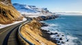 y scenic road snow landscape