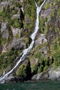 Y shape waterfall at New Zealand