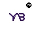 YAB Logo Letter Monogram Design Royalty Free Stock Photo