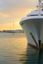 Yacht bow Royalty Free Stock Photo