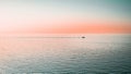 A yacht on the calm waters of the Gulf of Trieste Royalty Free Stock Photo