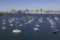 Yacht Club and Downtown San Diego, California