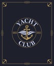 Yacht club label