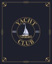 Yacht club label