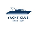 Yacht Club Logo Royalty Free Stock Photo