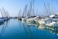 Yacht club in the morning. Mediterranean coast