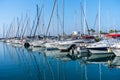 Yacht club in the morning. Mediterranean coast