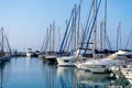 Yacht club in the morning. Mediterranean coast