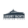 Yacht club and sailing sport logo, labels, emblems and design elements. Sea travel. Vector illustration.