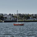 Yacht and coastguard boat in Auckland New Zealand