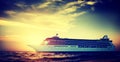 Yacht Cruise Ship Sea Ocean Tropical Scenic Concept Royalty Free Stock Photo