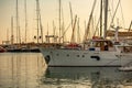 Yacht docking in Palma bay