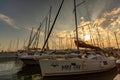 Yacht docking in Palma bay