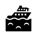 Yacht Facing Right icon. Trendy Yacht Facing Right logo concept