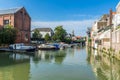 Scenic Dutch yacht harbor in Dordrecht, the Netherlands