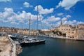 Yacht harbour in Birgu Royalty Free Stock Photo