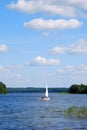 Yacht on the lake