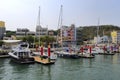 The yacht marina in the gushan ferry pier