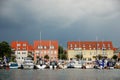 Yacht moorage in Waren, Germany