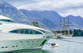 Yacht parked in Porto Montenegro,Tivat,Montenegro