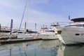 Yacht pier in the afternoon, wuyuanwan bay Royalty Free Stock Photo