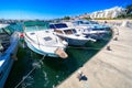 Yacht Pier in Zygi Marina. Cyprus.