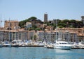 Yacht port Cannes Royalty Free Stock Photo