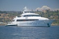 Yacht in port at Saint Jean Cap Ferrat, French Riviera, France