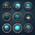 yacht porthole window game ai generated