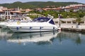 Yacht on the quay at the port