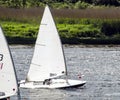 Yacht Race on the River Bann Royalty Free Stock Photo