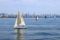 Yacht regatta in Istanbul. Marmaris sea