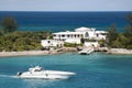 The Yacht And Residential House on Paradise Island