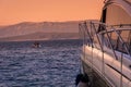 Yacht resting in Croatia, summertime.