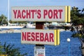 Yacht's Port Of Nessebar Sign