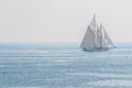 Yacht sailing the sea Royalty Free Stock Photo