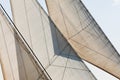 Yacht sails and rigging detail abstract background Royalty Free Stock Photo